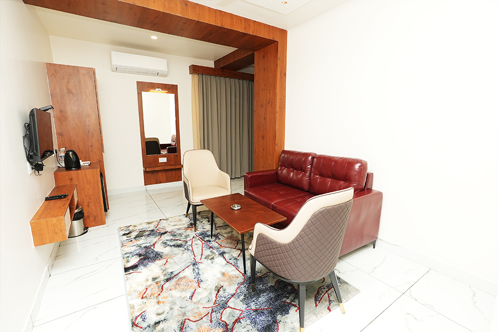 Suite Room – Living Area + Bedroom